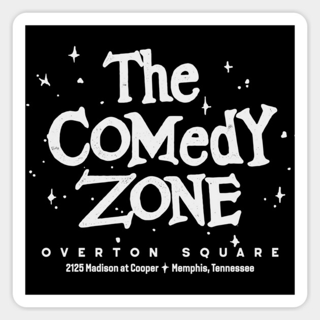 The Comedy Zone - Memphis Sticker by rt-shirts