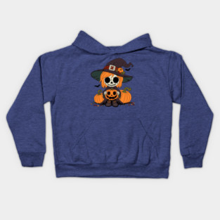 Cute Autumn Witch Kids Hoodie