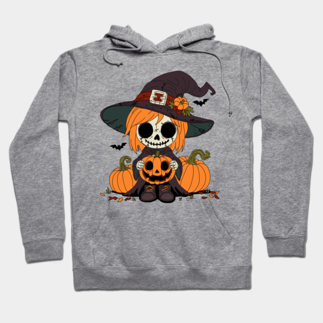Cute Autumn Witch Hoodie by H. R. Sinclair