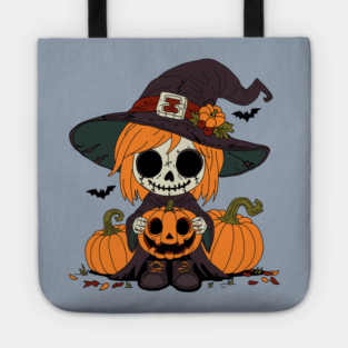 Cute Autumn Witch Tote