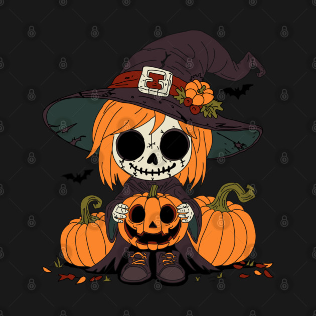 Cute Autumn Witch by H. R. Sinclair