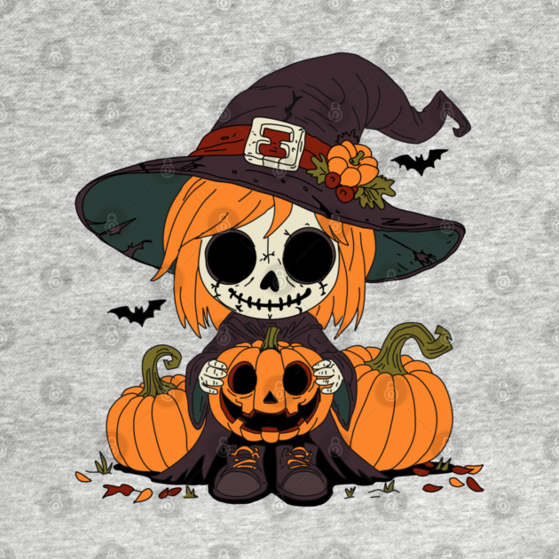 Cute Autumn Witch by H. R. Sinclair
