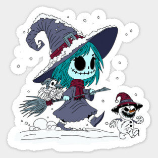 Cute Winter Witch Sticker