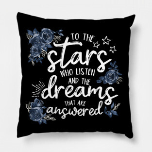 To The Stars - white Pillow