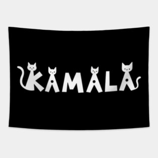 Kamala Cat- Harris for President Tapestry