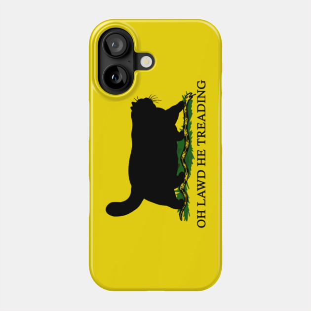 Oh Lawd He Treading Phone Case by KilkennyCat Art