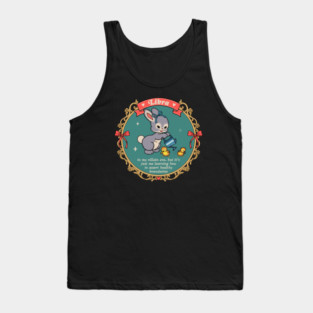 libra vintage coquette bunny Tank Top