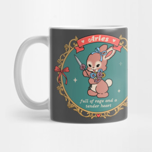 aries vintage coquette bunny Mug