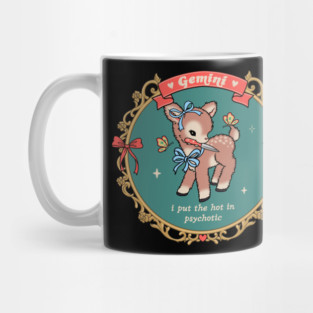 gemini vintage coquette deer Mug