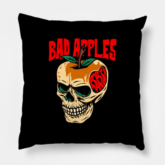 BAD APPLES Pillow by artslaves