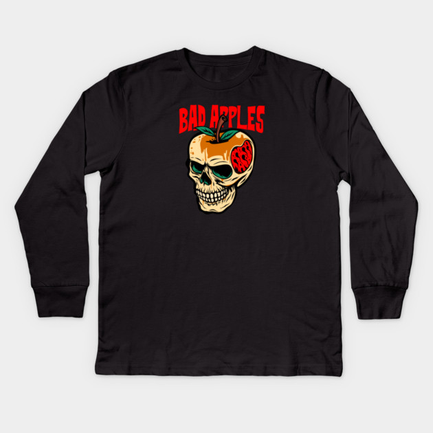BAD APPLES Kids Long Sleeve T-Shirt by artslaves