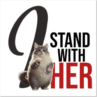 Kamala cat Posters and Art