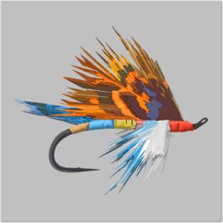 Fly Fishing Fly Tie Art Fisherman T-shirt by TeeCreations Posters and Art