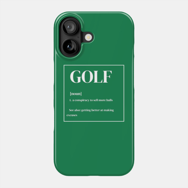Funny Golf Definition Phone Case by DonWillisJrArt