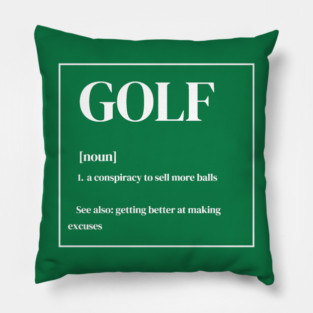 Funny Golf Definition Pillow