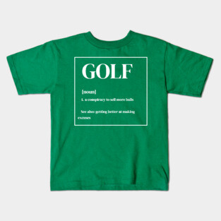 Funny Golf Definition Kids T-Shirt