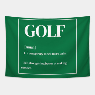 Funny Golf Definition Tapestry
