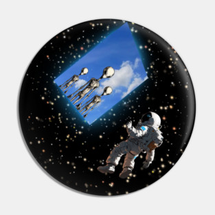 Astronaut Discovers Alien Portal Pin