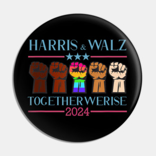 Kamala Harris Tim Walz 2024 Election LGBT Harris Walz Waltz Pin