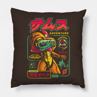 Mission Zebes Pillow