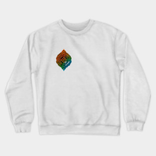 colorful Celtic knot design with interwoven patterns in a symmetrical arrangement Crewneck Sweatshirt