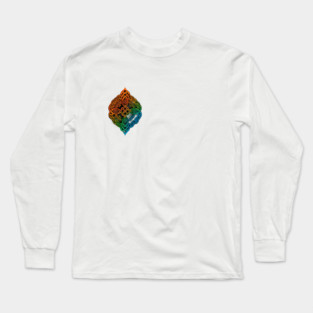 colorful Celtic knot design with interwoven patterns in a symmetrical arrangement Long Sleeve T-Shirt