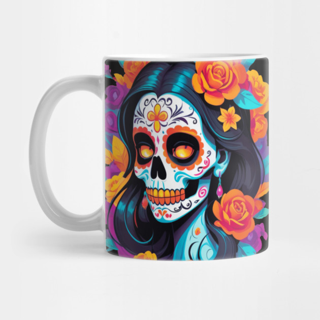 Day of the Dead Sugar Skull Halloween by BirdsnStuff