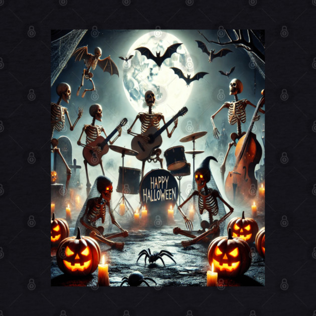 Happy Halloween Skeleton Band by BirdsnStuff