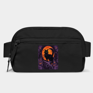 Haunted House Halloween Black Cat Bag