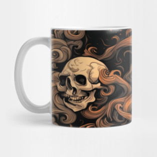 Halloween Graphic design and Artistic skull illustration Mug