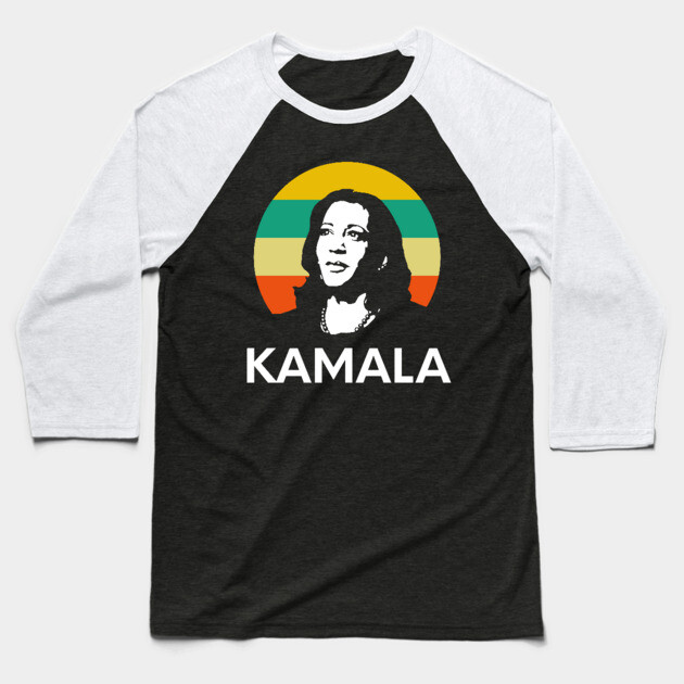 Kamala, Kamala Harris for President 2024 Baseball T-Shirt by UrbanLifeApparel