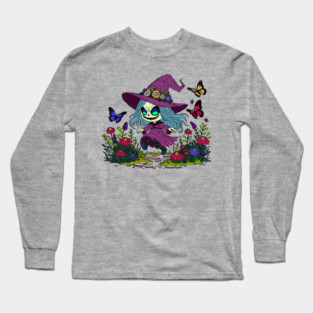Cute Spring Witch Long Sleeve T-Shirt