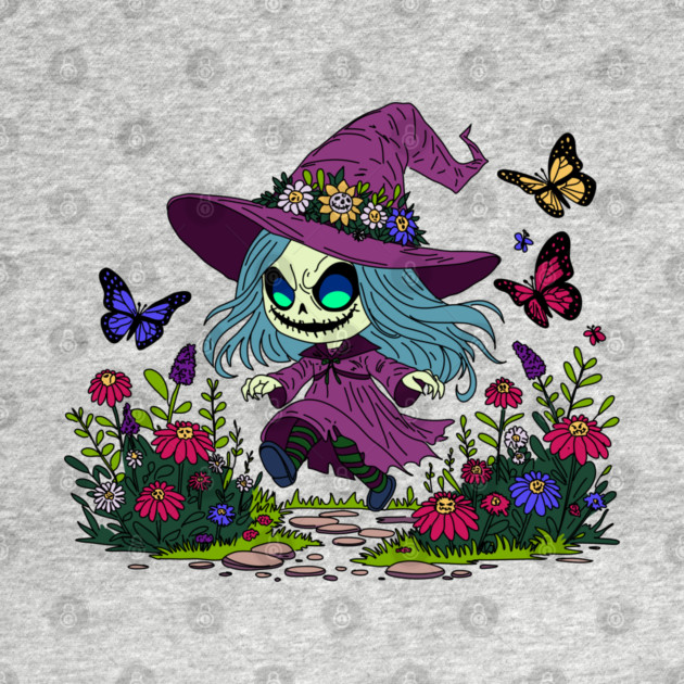 Cute Spring Witch by H. R. Sinclair