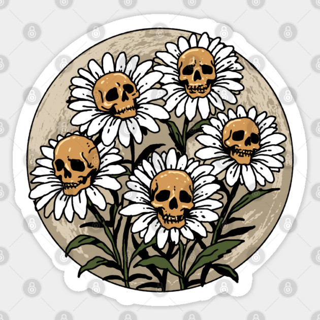 Deadly Daisies Sticker by GoshWow®