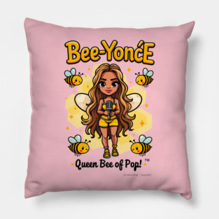 Queen Bee - Beeyonce , music parody fanart meme Pillow