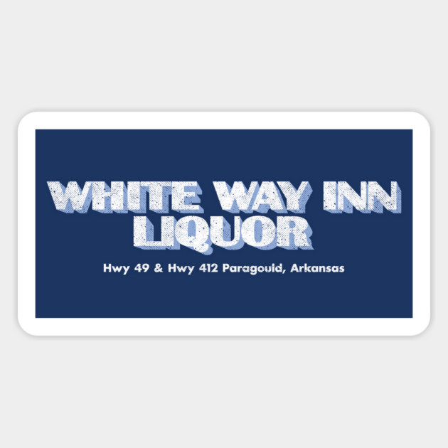 White Way Inn Sticker by rt-shirts