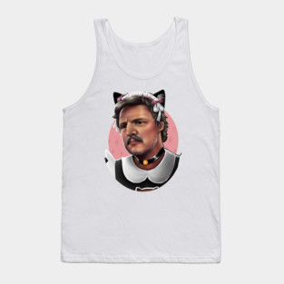 Cat Girl Pedro Pascal Tank Top