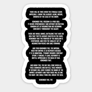 Andor - Nemik's Manifesto Sticker