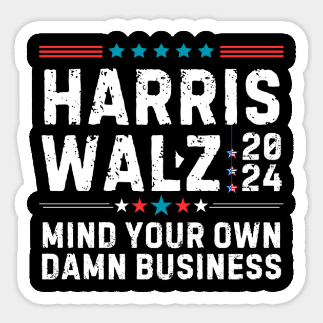Harris Walz 2024 Sticker by The WYLD Tribe