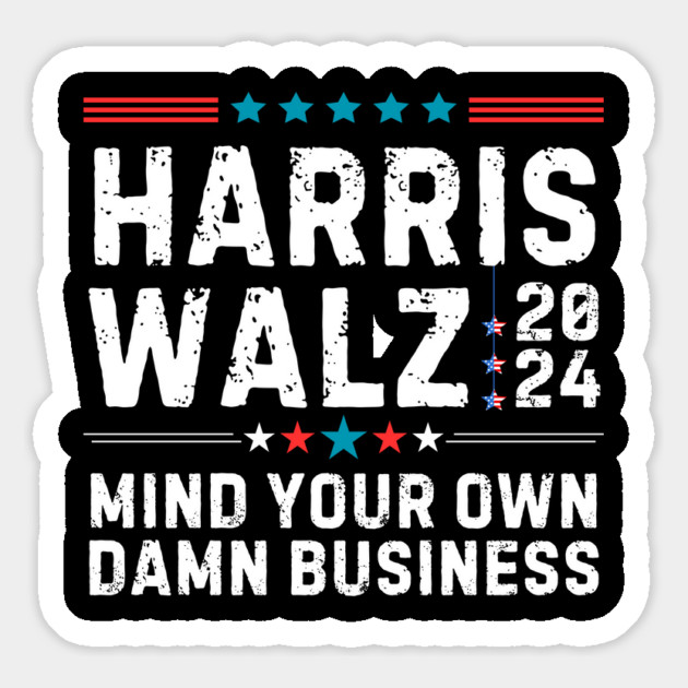 Harris Walz 2024 Magnet by The WYLD Tribe