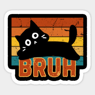 Funny Cat Meme Bruh Magnet
