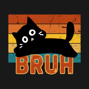 Funny Cat Meme Bruh T-Shirt