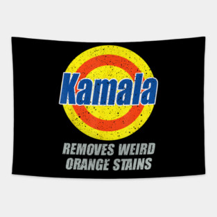Kamala 2024 Harris President Removes Weird Orange Stains Tapestry