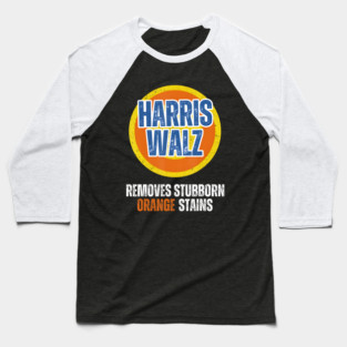 KAMALA WALZ DETERGENT REMOVES STUBBORN ORANGE STAINS 2024 Baseball T-Shirt