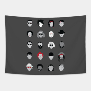 Classic Movie Characters Tapestry