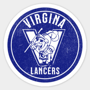 Defunct Hockey Team Virginia Lancers ACHL Salem Virginia Hockey Team Sticker