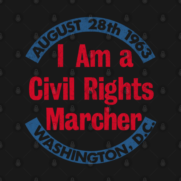 Vintage Civil Rights Marcher August 28 1963 Washington DC by Yesteeyear