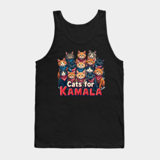 Kamala Cat-Vote for Kamala Harris as Preident 2024 Tank Top