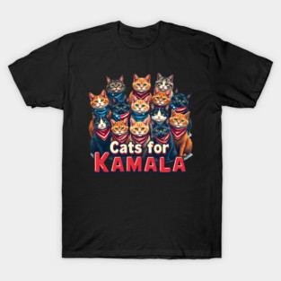 Kamala Cat-Vote for Kamala Harris as Preident 2024 T-Shirt