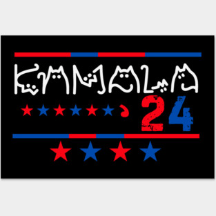 Cat Ladies For Kamala Posters and Art